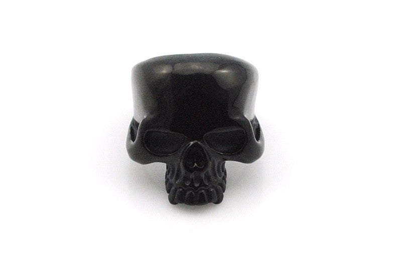 Biker's Smooth Stainless Steel Skull Ring