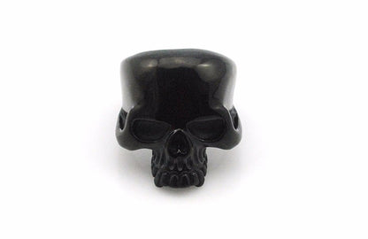 Biker's Smooth Stainless Steel Skull Ring
