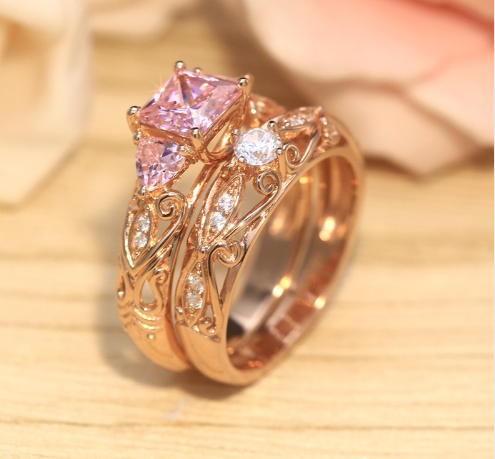 Dual Set October Birthstone Ring
