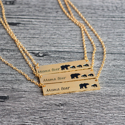 Mama Bear & Cubs Necklace