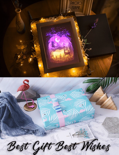 Handcrafted Creative 3D Paper Sculpture Lamp