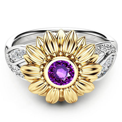 February Sunflower Ring