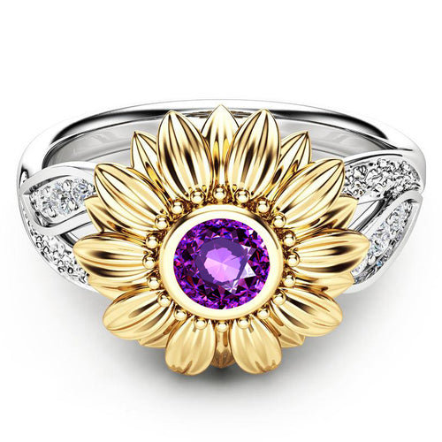 February Sunflower Ring