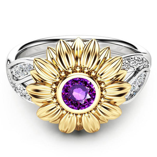 February Sunflower Ring
