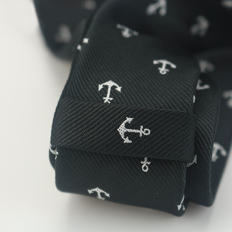 Navy Anchor Tie
