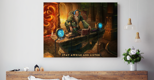 Deckard Cain DJing in Throne Of Destruction