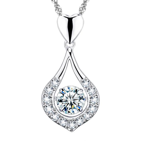 Twinkling Heart Heart Pendant  (925 Sterling Silver)
