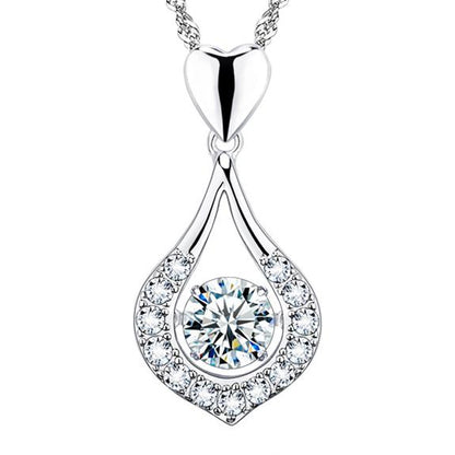 Twinkling Heart Heart Pendant  (925 Sterling Silver)