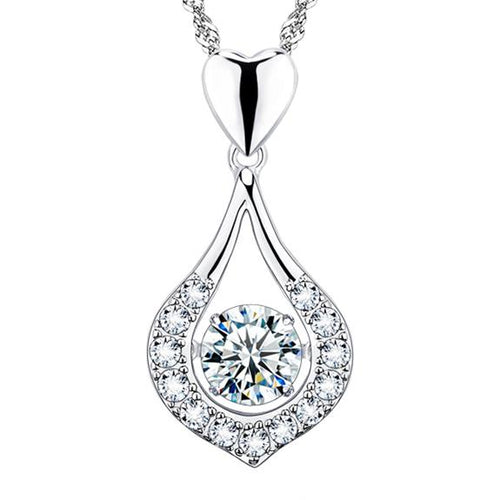 Twinkling Heart Heart Pendant  (925 Sterling Silver)