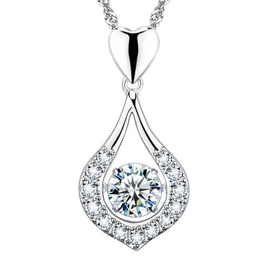 Twinkling Heart Heart Pendant  (925 Sterling Silver)
