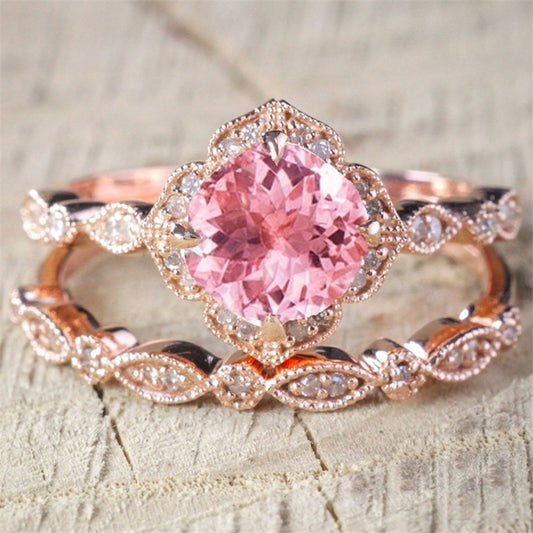 Dual Set October Floral Ring