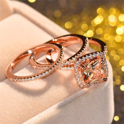 Gorgeous Triple Set November Gold Ring