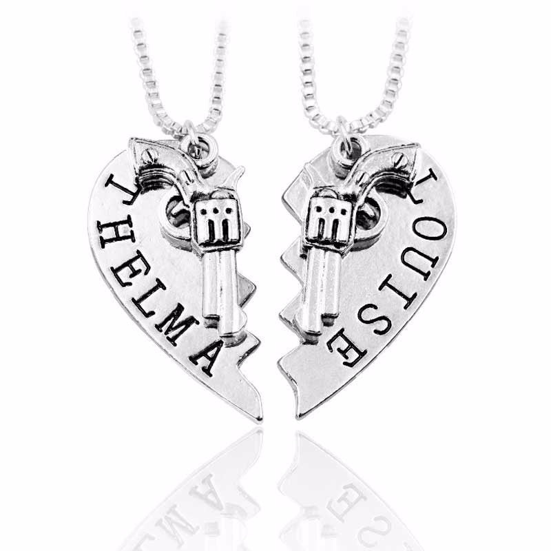 Bonnie & Clyde Partner in Crime Friendship Necklace
