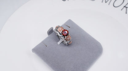 January Floral Birthstone Ring
