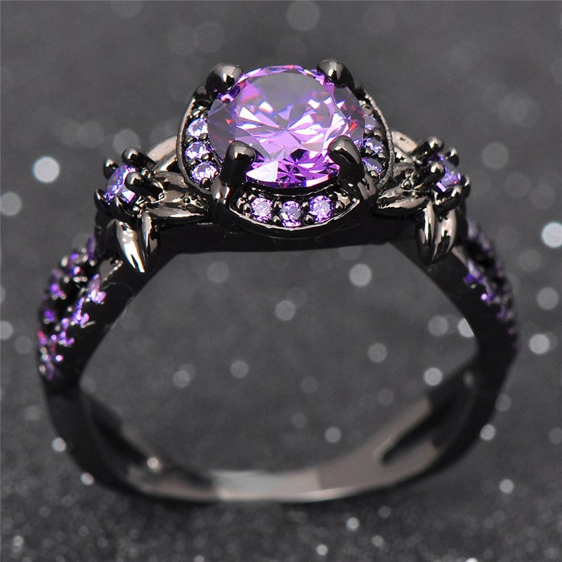 February Birthstone Gold Filled Ring