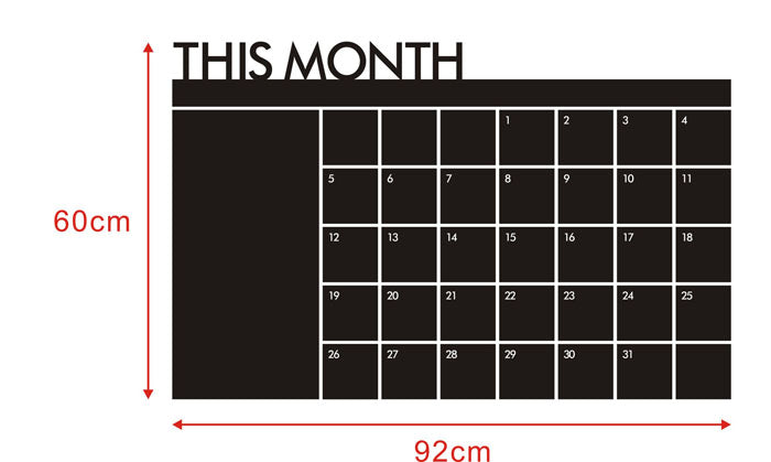 Reusable Monthly Planner Wall Sticker