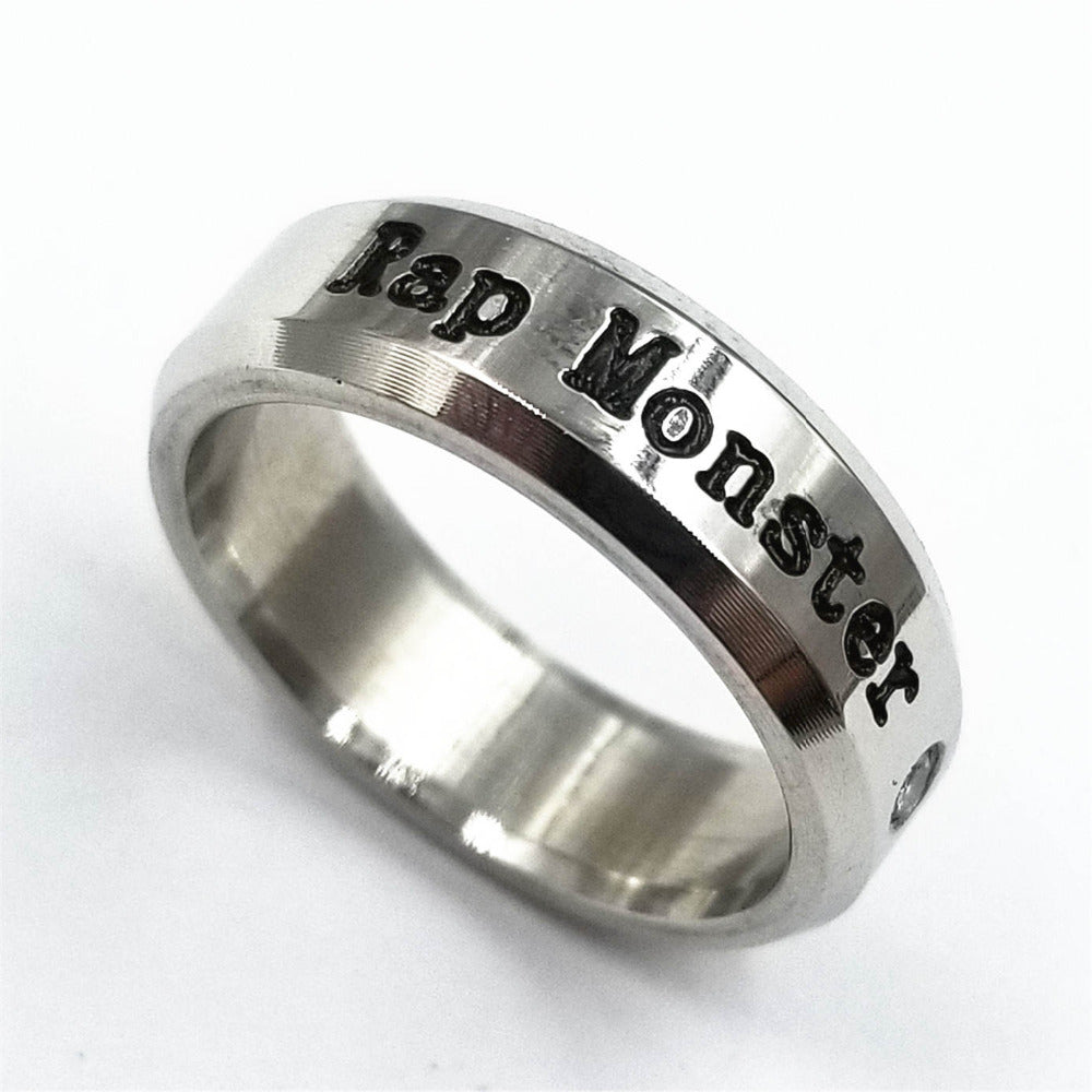 Stainless Steel BTS Rings in 8 Styles