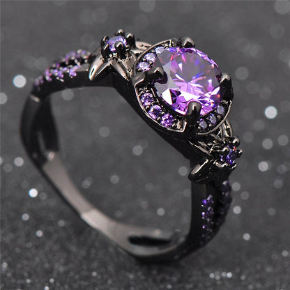 February Birthstone Gold Filled Ring