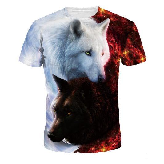 Amazing Black & White Wolf Shirt