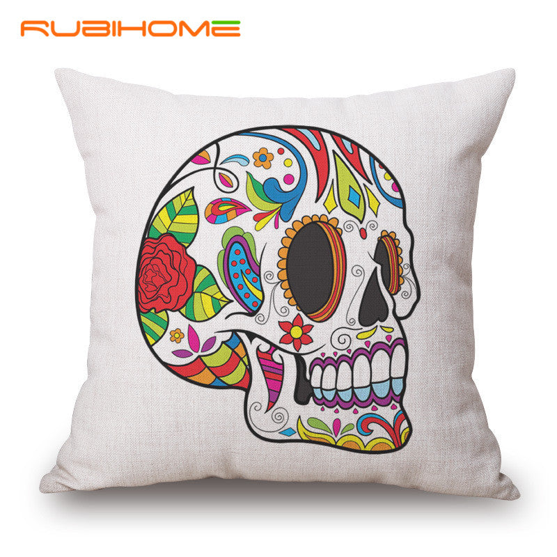 Ornate Skull Pillow Case