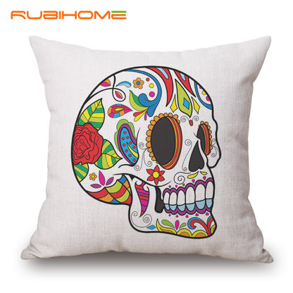 Ornate Skull Pillow Case