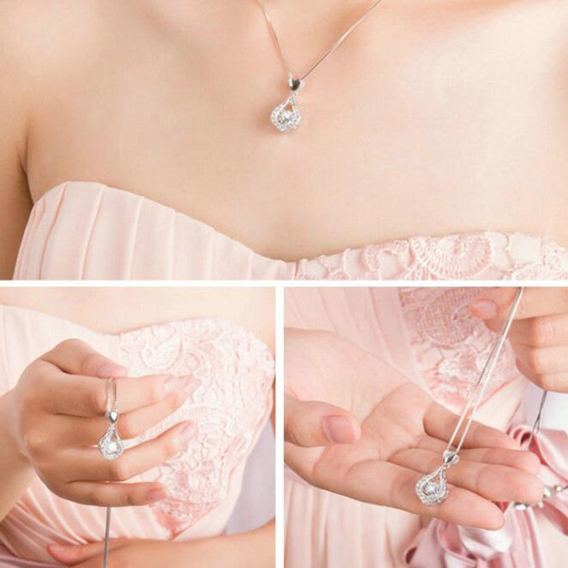 Twinkling Heart Heart Pendant  (925 Sterling Silver)