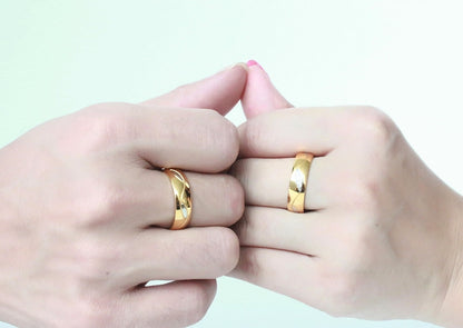 Lovers' Stainless Steel CZ Distance Rings