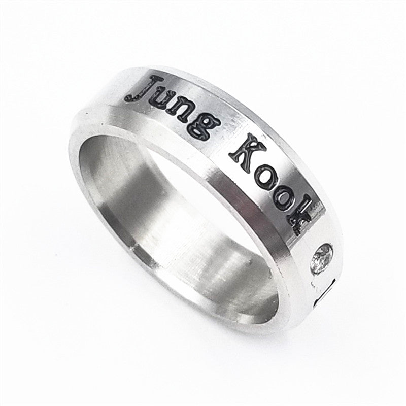 Stainless Steel BTS Rings in 8 Styles