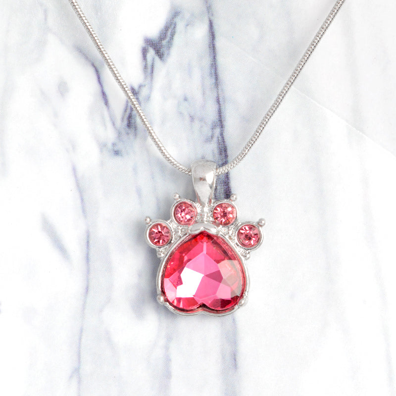Paw Birthstone Pendants