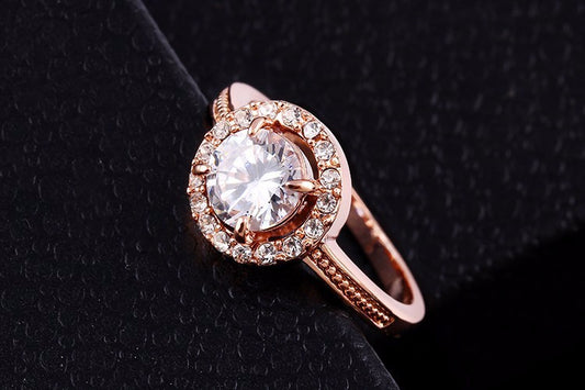 Elegant Gold April Ring