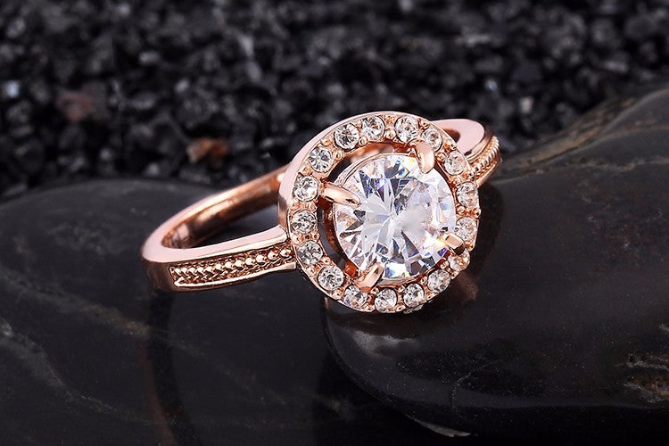 Elegant Gold April Ring