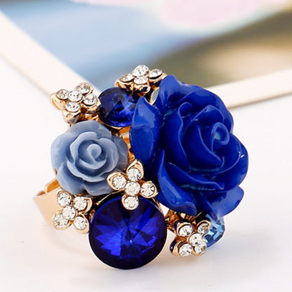 September Resin Flower Ring