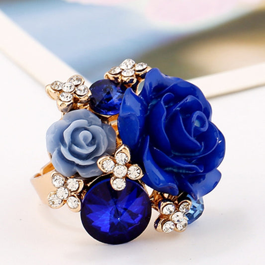 September Resin Flower Ring