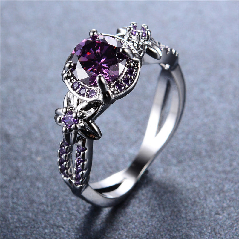 February Birthstone Gold Filled Ring