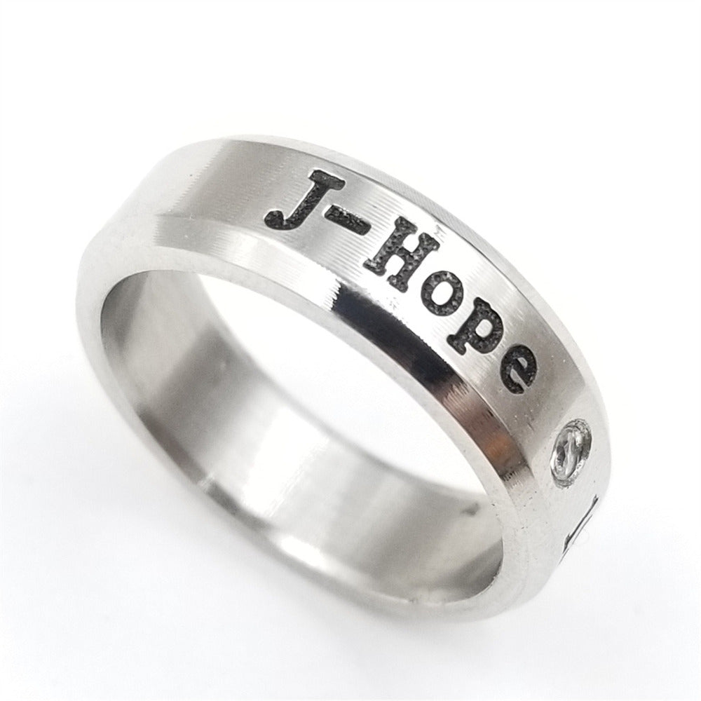 Stainless Steel BTS Rings in 8 Styles
