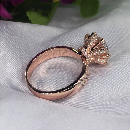 925 Sterling Silver April Wedding Ring
