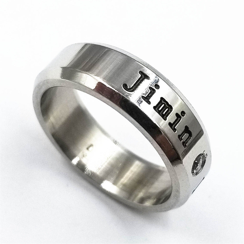 Stainless Steel BTS Rings in 8 Styles