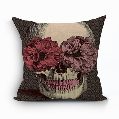 Ornate Skull Pillow Case