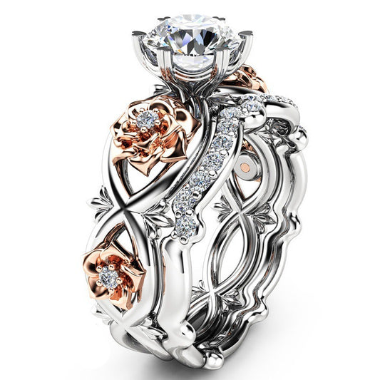 April Floral Birthstone Ring