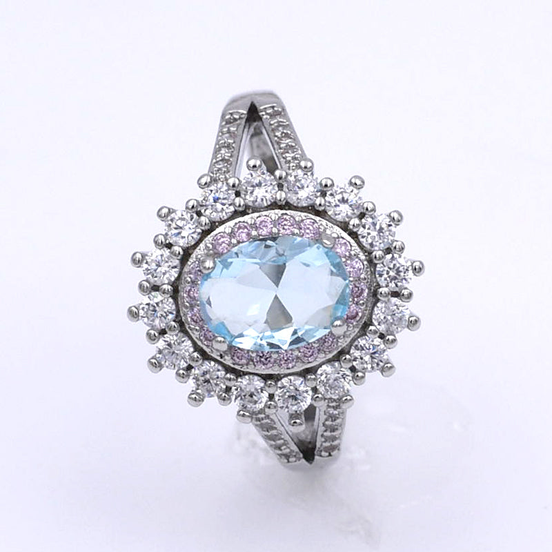 Intricate Floral December Ring
