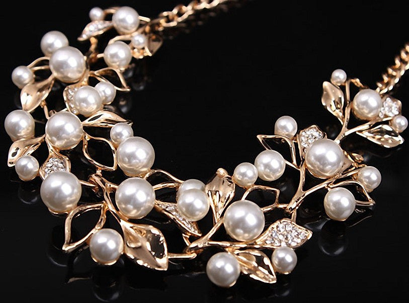 June Birthstone Simulated Pearl Necklace