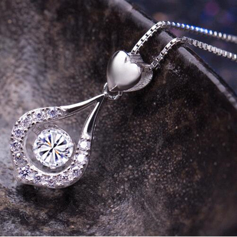 Twinkling Heart Heart Pendant  (925 Sterling Silver)