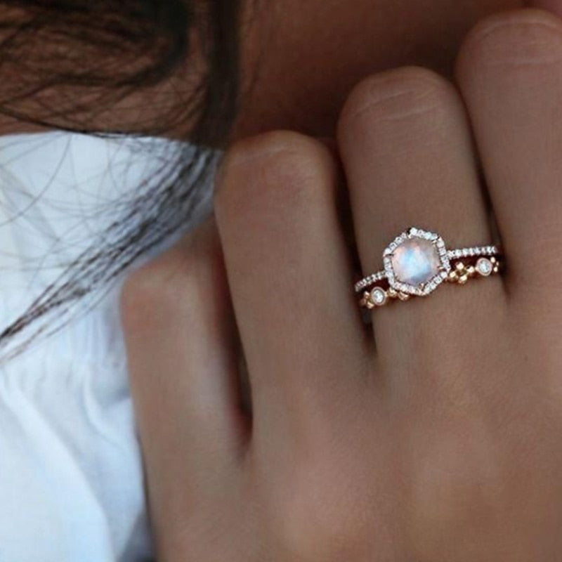 Royal Dual Set Opal Ring