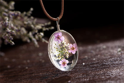 Vintage Flower Pendant Necklace