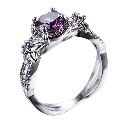 February Birthstone Gold Filled Ring