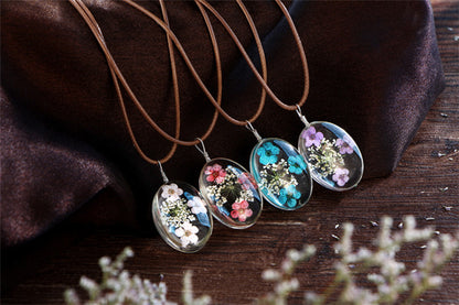 Vintage Flower Pendant Necklace