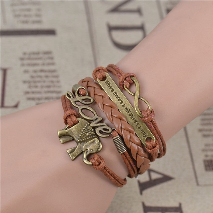 Beautiful Handmade multilayer Elephant bracelet