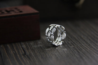 Silver Fish School Ring