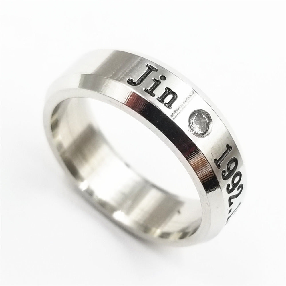 Stainless Steel BTS Rings in 8 Styles