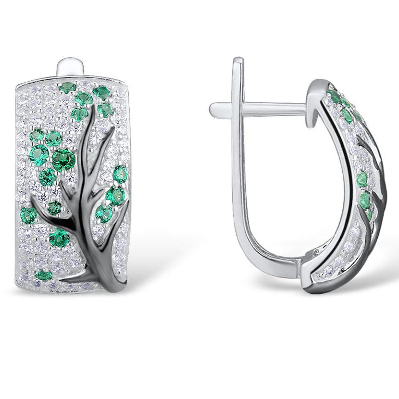 Sakura Birthstone Earrings